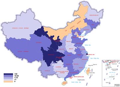 Is there an epilepsy belt of high prevalence rate in China?